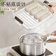 Meikejie Dumpling Box Frozen Dumplings Multi-layer Refrigerator Food Storage Box Frozen Chaos Box Household Dumpling Tray Preservation Box EU Maternal and Infant Grade Thickened PP Milk Coffee Anti-sticking and Anti-cracking Default Two layers and one cover can hold 132 pieces to lock freshness