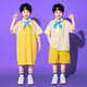 Children's Performance Costumes Primary School Cheerleading Costumes Kindergarten Graduation Photo Chorus Dance Costumes Yellow Striped Shirt + Yellow Overalls 100 cm