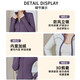 Youyuan Yoga Wear Women's Jacket Top Tight Long Sleeve Fitness Running Outdoor Sports Pilates Training Cycling Wear Haiyan Gray 3XL