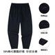 ANTA (ANTA) men's autumn and winter new style sweatpants, warm, skin-friendly and comfortable, men's leggings, loose and tall, sports and casual trousers, black, regular leggings - zipper pockets, S/165 (90-100Jin Jin is equal to 0.5kg)