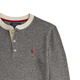 Polo Ralph Lauren Boys' Fall 25 Waffle Knitted Cotton Henley RL43858 020-Gray 90 (2)