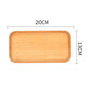 Jingxianju wooden pallet wooden tray wooden plate placement plate dessert plate small plate long plate snack restaurant tea tray tea cup beech coffee rectangular tray 20*13cm