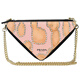 PRADA Diamond Girl Hand-painted Beads Chain Oxidized Cosmetic Bag Handbag Crossbody Bag Pink Diamond Sweetheart-Black Gift Box
