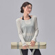 Youyou Yoga Wear Women's Autumn Loose Breathable Sports Cover Up Long Sleeve Pilates Training Fitness Wear Top Breathable Long Sleeve Heather Gray L L Weight 111-125 Jin Jin equals 0.5 kg