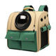 Cat bag, portable pet backpack, space capsule, cat bag, large capacity dog ​​school bag, backpack, cat bag, upgraded space capsule roller shutter model, military green, M-medium size (applicable weight within 20 Jin Jin is equal to 0.5 kg)
