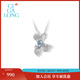 CIGA LONG inspired designer Chen Haoyu Long Zijia silver wire jasmine aquamarine necklace new jewelry silver wire jasmine aquamarine pendant