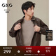 GXG Men's American Leather Jacket Unisex 2024 Autumn New Jacket Brown 175/L