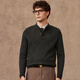 Judger 440g heavyweight 100% wool Judger men's pure wool sweater 2025 autumn and winter half-high Henry neck sweater