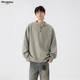 MMOPTOP Retro Henry Collar Sweater Men's Autumn and Winter Warm Loose Casual All-match Knitted Sweater MY109 Light Gray XL