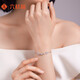 Liuguifu Jewelry Platinum Bracelet Lucky Small Waist PT950 Platinum Bracelet Women's Gift PT0400073 3.45g
