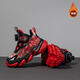 SNOOPY Snoopy children's shoes children's cotton shoes short velvet winter boys and girls two cotton warm shock-absorbing sports shoes 3893 black red 32