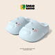 LATE TIME2025 autumn and winter new style little cute shark gradient children's cotton slippers for boys and girls indoor waterproof and warm baby cotton slippers white blue gradient 18 cm inner length 180 suitable for feet about 17cm long