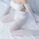 Transvestite jj set pantyhose self-rolled white silk velvet 120D women's clothing boss cos men's and women's open gay airplane socks white 120D thickened one size fits all JJ set closed 80 to 160Jin Jin equals 0.5 kg