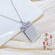 Beijing Gold Trading Center Co., Ltd. platinum pendant pt950 Wushi brand square pendant as a gift for friends, about 10.98g