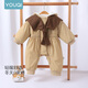 Youqi baby clothes for men and women, autumn and winter cotton clothes, warm jumpsuits for infants and young children, late autumn super cute cotton clothes for outings