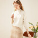 TUHUANG seamless pure wool solid color bottoming knitted sweater 25 autumn and winter half turtleneck women's wool sweater TW897303