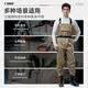 Shengli waders nylon lure fishing waders one-piece suspenders rice field rain pants men's jumpsuit 190D khaki BWN69K 40 size