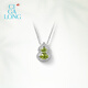 CIGA LONG Small Gourd Peridot Necklace Earrings Ring Dongfang Youran New Chinese Style Jewelry Small Gourd Olive Green Necklace
