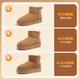 Camel (CAMEL) snow boots for women in winter new style plus velvet warm thickened cotton shoes casual lazy furry shoes L23W275157 camel color 38 (240mm)