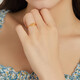 Chow Sang Sang Gold Sparkling Sand Lucky Star Open Ring for Women 11661R Price 2.25g