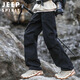 JEEP SPIRIT Jeep American overalls men's autumn and winter loose outdoor assault paratrooper sweatpants black XL