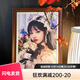 Zhanwei oil painting custom photo characters pure hand-painted handmade real portrait painting landscape pet wedding photo decoration oil painting character portrait wedding dress customization