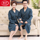 浪莎（LangSha）中年男女长袖纯棉浴袍睡袍中长款大码睡衣家居服大红本命年 红色1 LSY16822 M