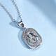 Meluxe PT950 platinum necklace, gourd pendant, fluona pendant, birthday gift, about 4.13g (free silver chain)