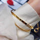 Reza Old Phoenix Gold Store Gold Double Circle Bracelet Retro Plated 5G Imitation Gold Dot Bracelet Solid Simple 999 Circle Bracelet