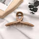 Internet celebrity Korean style hairpin cross girl's back of the head large clip versatile simple clip headwear shower ponytail clip coffee color