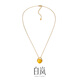 Bai Lan Beeswax Necklace Women's 925 Silver Pendant Clavicle Chain Fashion Light Luxury Elegant High-Quality Temperament Birthday Gift for Wife Beeswax Necklace (12-13mm)