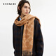 COACH brand direct supply autumn and winter warm wool scarf for men and women, camel CU807 Christmas gift
