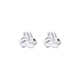 Qi Xiaomi s999 sterling silver Ruyi knot earrings for women with pierced ears, small earrings with screw twist buckles, high-end earrings that can be removed when sleeping, a pair of 999 pure silver Ruyi knot earrings, small size