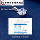 Ningfeng Light Luxury Platinum One Carat Moissanite Necklace Women's Gold Pendant Jewelry Birthday Gift for Girlfriend