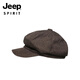 JEEP Japanese retro literary all-match octagonal hat Internet celebrity autumn and winter British newsboy hat beret painter hat trendy hat for men brown M (56-58cm)