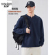 Pure (YISHion) Henry collar men's long-sleeved T-shirt autumn trendy tops plus velvet autumn and winter sweatshirts for men with inner bottoming shirts for men 1309 black 2XL 140-160Jin Jin is equal to 0.5 kg