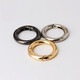 Accessories: Carry ring, spring ring, metal ring, key ring, split ring, mobile phone pendant, accessories, spring buckle, light gold inner diameter 19mm, 2 pieces