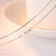 PT950 platinum necklace women's clavicle chain plain chain naked fine platinum chain as a Valentine's Day gift for your girlfriend Gypsophila chain light luxury style 45cm