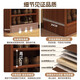 Solid wood shoe rack multi-layer home door indoor good-looking shoe storage artifact 2025 new small narrow dust-proof shoe cabinet solid wood core walnut color 51*30*80cm