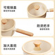 Bear ceramic non-stick small milk pot ceramic coating healthy food supplement soup pot hot milk 18cm universal stove