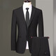 Lilang high-end suit suit for men spring and autumn middle-aged men's business casual suit wedding jacket dark gray plaid 8987 style M 170 size recommended 100Jin Jin equals 0.5kg -120Jin Jin equals 0.5kg