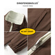 Dingfengbaoluo jacket double-sided men's autumn trendy solid color loose and versatile lazy lapel casual jacket XZE29 burgundy M