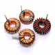 Hanshi Hengye Iron-silicon-aluminum ring inductor magnetic ring inductor 8uH dual 1.6 wires 35A horizontal twist pin/10 pcs