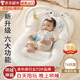 Xin'andai crib middle bed for newborns 0-3 years old bed, portable portable crib folding bed for sleeping, cute bear bed + slope mat + leg rest + game bar