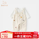 Banxidi girls suit autumn 2025 new style baby long-sleeved T-shirt baby overalls children's two-piece set spring and autumn beige 100