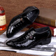 R RED DRAGONFLY red dragonfly new spring and autumn wedding dress studio photo men's leather shoes white casual shiny youth Korean style groom's leather black_6210 giant cow 37
