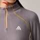 ANTA Light and Warm T丨Semi-cardecked outdoor fleece jacket for women in autumn and winter slimming long-sleeved T-shirt sports top