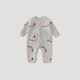 Bali piggy parent-child pajamas set baby autumn and winter plus velvet thickened warm children's sweater knitted one-piece baby home clothes Hanhan Strawberry Bear (baby haha) 80