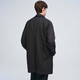GIOVANNI VALENTINO autumn lapel windbreaker men's mid-length commuter business casual coat black XL