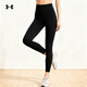 Under Armor New Yoga Pants Autumn Motion Women's High Waist Pilates Sports Tight Nine-Point Pants 1379174 1379174-001 S